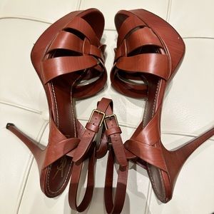 YSL Tribute Platform Sandals Size 40
